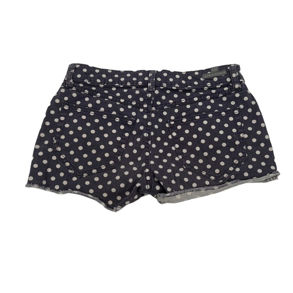 Lauren Conrad Blue Frayed Polka Dot Denim Jean Shorts Size 2 Women's - Picture 3 of 7